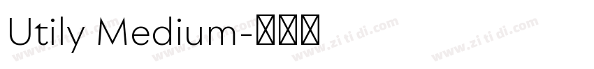 Utily Medium字体转换